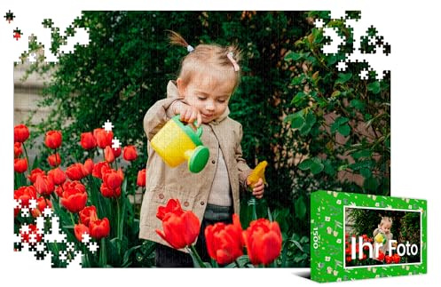 Puzzle mit eigenem Foto – 1500 Teile Personalisiert, hochwertiger Druck, stabiles Kartonpuzzle 58x85cm, Puzzle selbst gestalten in Geschenkbox, CE-Zertifiziert, Personalisiertes Foto-Puzzle
