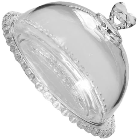 VOSAREA Alzata per Torte in Vetro con Coperchio Trasparente Vassoio Rotondo per Dolci Frutta e Dessert Elegante Centrotavola per Feste Matrimoni e Eventi