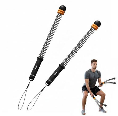 Saker Adjustable Ropeless Battle Ropes Training,Home Exercise Battle Rope – Non-Slip Soft Handles & Shock-Absorbing Ends – Adjustable Weight System for Cardio and Muscle Toning (Black)