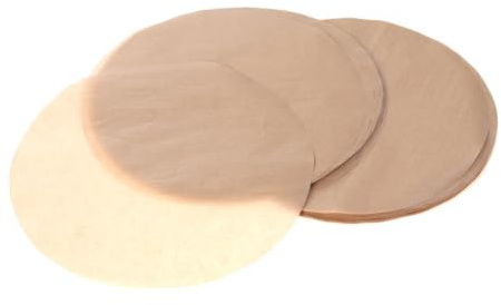 jojofuny Lot de 100 Papiers Sulfurisés Ronds 23cm Pré-découpés Antiadhésifs pour Moules à Gâteaux et Moules à Charnière, pour Cuisson au Four et Pâtisserie