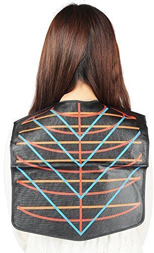PERFEHAIR Salon Barber Hair Cutting Collar, Stylist Waterproof Coloring Cape Cover-Black Color