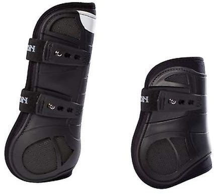 Eskadron Gamaschen FLEXISOFT AIR TON-IN-TON 4er Set schwarz Gamasche vorne und Streichkappe hinten