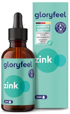 Zink Tropfen 100ml - Premium: Zink-Sulfat (Ionisches Zink) - 3.400 Tropfen ohne Alkohol & Vegan - Essentielles Mineral für Knochen, Zellen und Immun-Support* - Laborgeprüft, ohne Zusätze