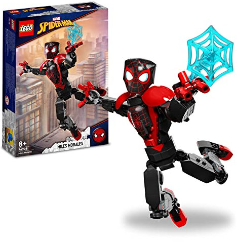 LEGO 76225 Marvel Miles Morales Figure Set, Fully Articulated Spider-Man Action Toy, Super Hero Movie Collectible, Birthday Gift Idea for Kids