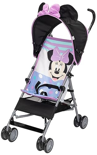 Disney Cochecito con paraguas de personaje de bebé, llamativo, divertido, cochecito 3D, Minnie Play All Day