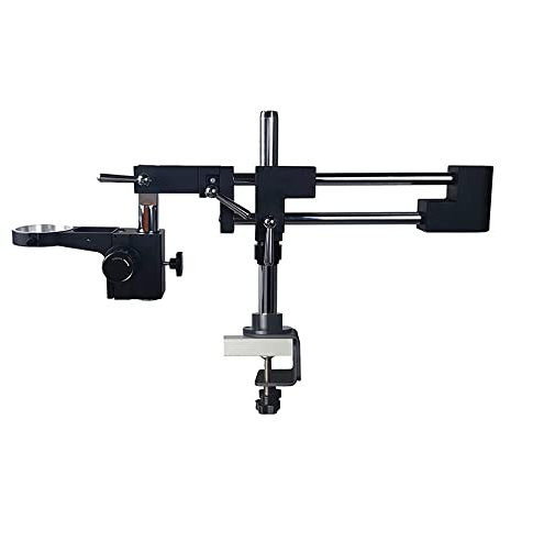 Microscope Microscope Clamp Double Boom Stand Holder Bracket Arm Lab Industrial Zoom Trinocular Stereo Camera Microscopio Phone Repair Tool(A)