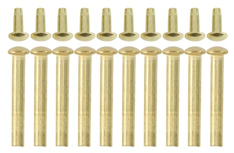 Accessoire Éventail Pliant en Acier Inoxydable, Rivets D'arbre, 10 Sets | Réparation Éventail à Main, Montage DIY pour Tiges de Bois, Pratique, Léger, Facile à Utiliser