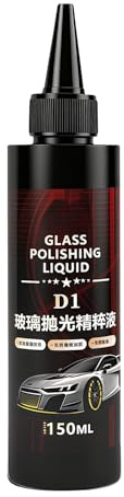 Lucidante liquido per auto in vetro, 150 ml, per la cura dei graffi, per la rimozione di graffi leggeri, opacizzazioni e ustioni chimiche in vero vetro