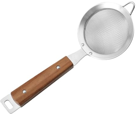 UTHCLO Colino Rete in Acciaio Inossidabile Cucchiaio Scolapasta Piccolo per Frittura Noodle e Hot Pot Filtro per Separare Olio in Cucina