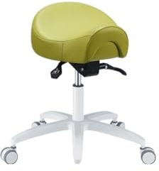 JCXIOC Tabouret Roulant Tabouret pivotant à roulettes en Cuir PU Hauteur réglable for Laboratoire, Salon, Massage, Bureau