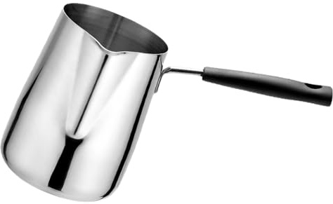 Semme Scaldalatte Piccolo in Acciaio Inossidabile a Prova di Pentola per il Latte, Facile da Bollire, per Cucinare in Casa