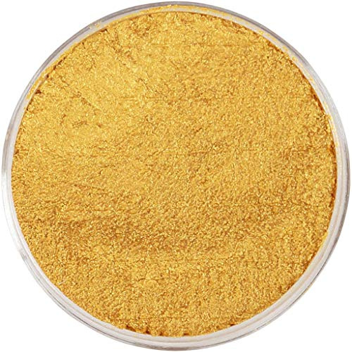 Eulenspiegel - Profi-Aqua Make-Up Perlglanz, Schminke 3,5 ml, Gold | Wasserbasierte Schminke für Facepainting & Bodypainting, für Karneval & Mottopartys