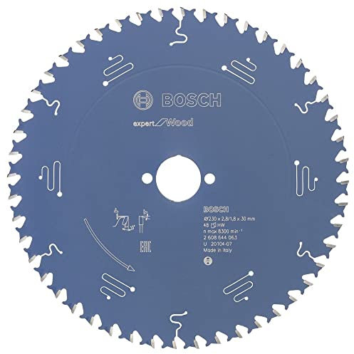 Bosch Accessories Professional 1x Kreissägeblatt Expert for Wood (Holz, Sägeblatt Ø 230 x 30 x 2,8 mm, 48 Zähne, Zubehör Kreissäge)