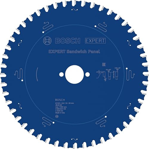 Bosch Accessories Bosch Professional Kreissägeblatt Expert for Sandwich Panel (240 x 30 x 2,6 mm, 48 Zähne, Zubehör Kreissäge)