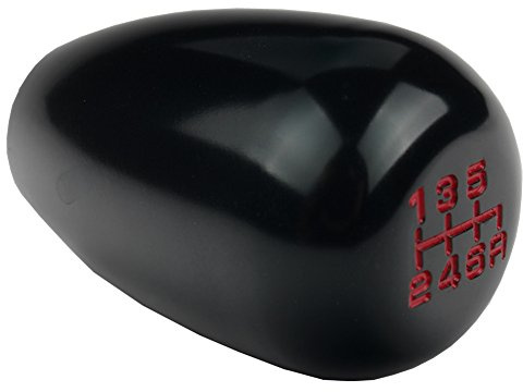 DEWHEL JDM Racing Type R Style 6 Speed 6MT Manual Gear Stick Shift Knob Compatible with Honda Civic Accord S2000 Acura Integra (Black)
