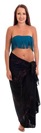 Ciffre Ca 48 Modelle Sarong Pareo Wickelrock Strandtuch Handtuch Lunghi Dhoti ca. 170cm x 110cm mit Toller Stickerei Handarbeit viele Modelle
