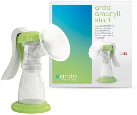 Ardo Amaryll Start Handmilchpumpe – Hochwertige, manuelle Milchpumpe für sanftes, gelegentliches Abpumpen von Muttermilch – BPA-frei