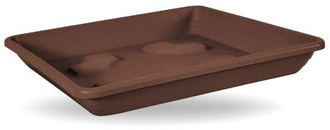 Veca - Plato Quadrato 42x42 cm Bronce (Maceta 45)