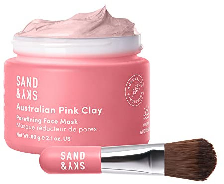 Sand & Sky - maschera all'argilla rosa australiana - per ridurre i pori