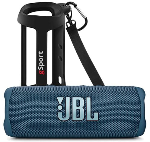 JBL FLIP 6 Enceintes portables étanches avec manchon en silicone gSport (bleu)