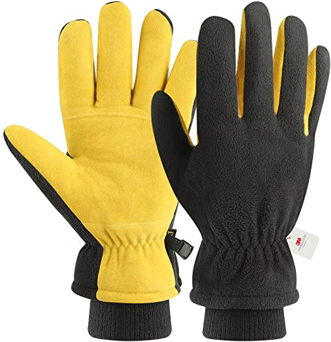 DLY Gants Hiver,Gants Thermiques Imperméables-Gants de Ski Homme Femme,Gants de Cyclisme Gants de Course Pied Coupe-Respirant Antidérapant,Gants Thermiques Hiver pour Ski,Courir,Alpinisme,Conduite