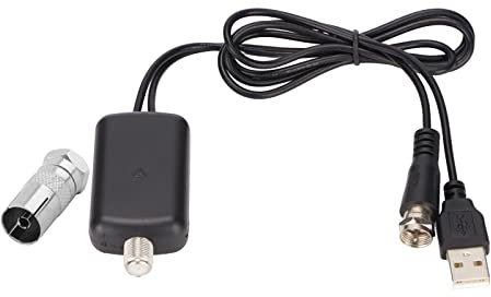 Majatou Amplificatore TV HD da 25 DB, Potenziamento del Segnale Interno USB Boost Canale per Antenna TV