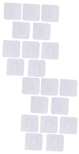 MAGICLULU 80 Stk Kind-mutter-knopf Pflaster Aufkleber Mit Schnallenhaken Wand Kleiderständer, Robust Auf Haken Kleben Selbstklebende Haken Plastik Kein Stanzen Schließe Pp