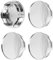 LEEQ Coprimozzo Ruota ABS - 4 Pezzi Coprimozzi, Universale Copricerchi, Tappi per Ruote, Tappi di Cerchioni, per Cerchioni Copricerchi Universali Auto Accessori(75mm)