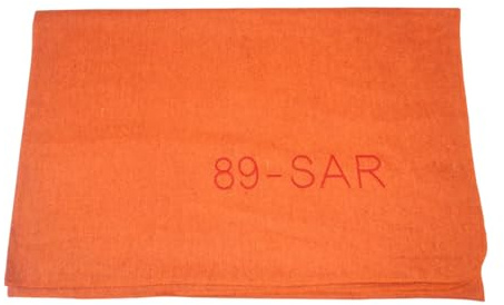 Orange SAR Search & Rescue Couverture lestée en laine mélangée – La couverture épaisse parfaite de 165 x 225 cm – Couverture robuste de qualité supérieure pour la survie en extérieur, le camping, la