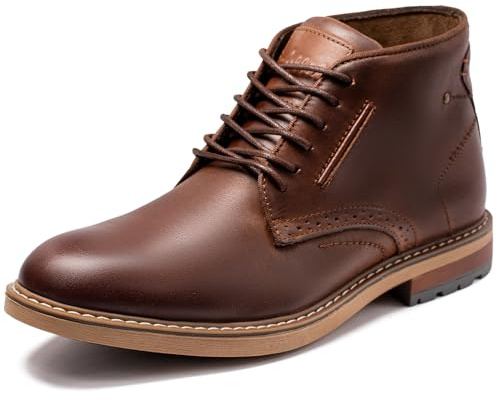 Arkbird Mens Dress Boots Genuine Leather Chukka Boot Classic Casaul Ankle Lace-up Dress Boots for Men