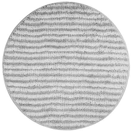 OLIVO.shop Tappeto bagno rotondo, tappeto bagno antiscivolo lavabile, tappeto bagno assorbente, vari colori e misure (ROCK GRIGIO, 75 CM)