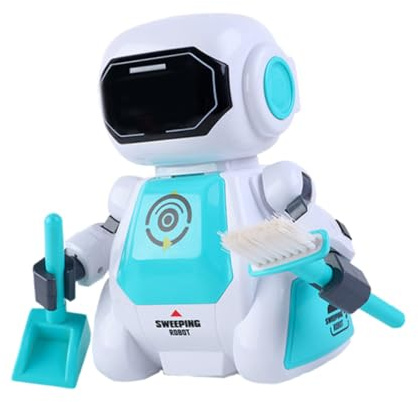 BESPORTBLE Juguete Robot Bailarín Educativo para Robot Caminante y Barredor Luces y Música para Jugar el Cuarto