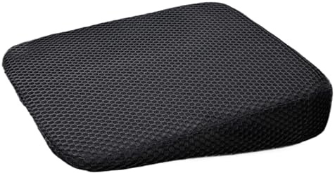 Generisk bilbooster-sits, kilkudde stol – höftstödskudde av skum – tvättbar, halkfri | sittupphöjning för SUV Sedan kontorsstol rullstol män kvinnor liten 40 x 36 x 6 cm