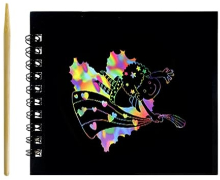 Carta da grattare per bambini, 1 quaderno da colorare arcobaleno, per bambini, ragazzi, studenti, aule, casa, viaggi, aereo, asilo, sala giochi, feste, compleanni, Natale