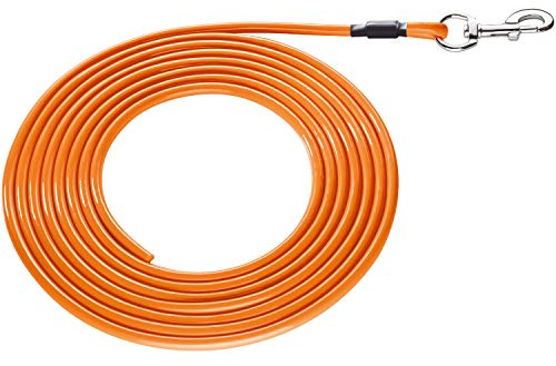 HUNTER Convenience Round Hundesuchleine, Kunststoffmaterial, 0,8 x 500 cm, Neonorange