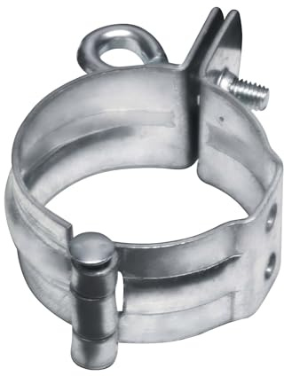 INEFA Rohrschelle für Schraubmontage DN50 / 50mm Grau | Kunststoffbeschichteter Stahl, Fallrohr Befestigung, Dachrinnenzubehör