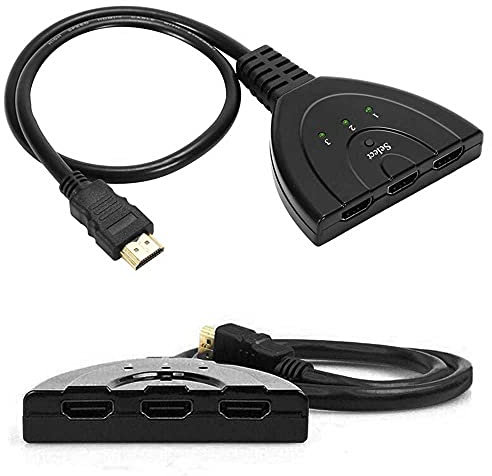 OcioDual 3 in 1 HDTV Kabel Splitter Verteiler Switch Umschalter Adapter Full HD 3D 1080P