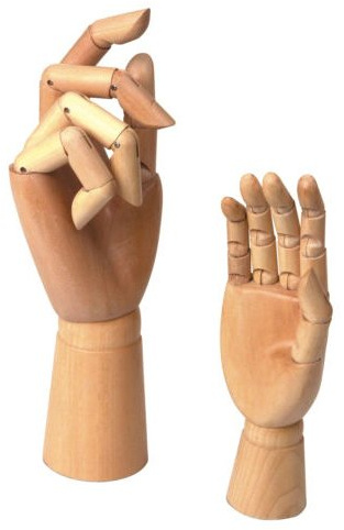 2 sortiert Größe Klein und Groß Holz Hand Künstler Zeichnen Schraubenmännchen Jointed Mannequin