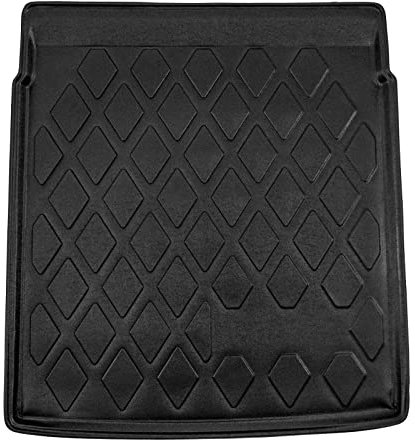 SCOUTT | Kofferraumwanne Laderaumwanne Kompatibel mit Passat B6 / B7 Stufenheck 2005-2014, mit Hoher Rand, Kofferraum-Schutzmatte, Geriffelt