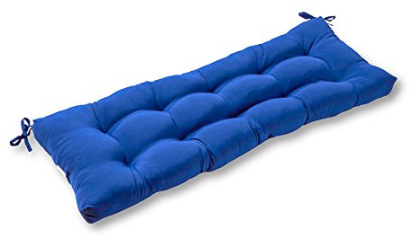 Greendale Home Fashions 44-inch Outdoor Swing/Bench Cushion, Blue