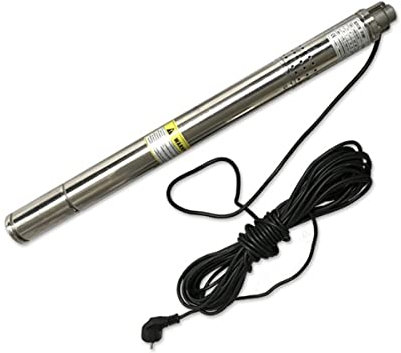 Submersible Sump Pump 50mm Submersible Deep Water Well Pump Stainless Steel 55m Deep Well Pump Transfer Pump (Voltage : 220V-50Hz)
