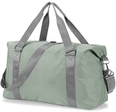 HAWEE Reisetasche Herren Groß Weekender Sporttasche Damen Wasserdicht Gym Bag Leichte Handgepäck Tasche Faltbare Duffle Bag für Reisen Sport Training Schwimmen