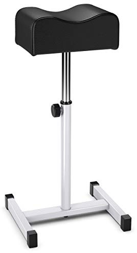 COSTWAY Pediküre Hocker, Beinauflage höhenverstell von 45cm-65cm, Fußstütze Fußhocker für Nagelpflege in Salons, Spa (schwarz)