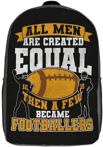 351 Backpack Lustige American-Football-Spieler Rucksack Moderner Rucksäcke Perfekt Schule Rucksack Für Schule, Geschenk, Wandern, 43X32X14Cm