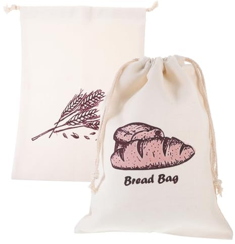 Alipis 2stücke Leinen Brotbeutel Mit Kordelzug Für Frischhaltung Wiederverwendbar Brot Aufbewahrungsbeutel Für Bäckerei Und Brotaufbewahrung Als Einkaufstasche Für Backbegeisterte