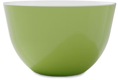 Trebonn - Cuenco apilable y apilable - Diámetro 28 cm x Alto 17 cm - Cuenco grande con acabado brillante, perfecto como ensaladera o sopa (verde)