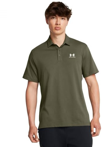 Under Armour UA Icon Polo-BLK | Weiches und bequemes Jersey-Strickmaterial. Polokragen mit Knopfleiste. Seitliche Schlitze am Saum.