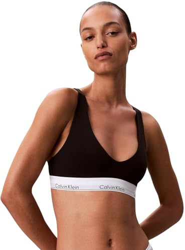Calvin Klein Damen Bralette Unlined Triangle Verstellbare Träger, Schwarz (Black), M
