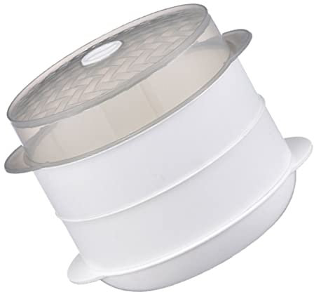 PRETYZOOM Caja De Vapor Para Microondas Vaporera De Cocina Doméstica Retiene Humedad Diseño De Cubierta