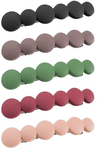 Aguja Para El Cabello Del Anillo De 5 Partes, Horquilla Francesa Simple, Pony Para Mujeres, Horquilla Corta, Accesorios Para Mujeres.